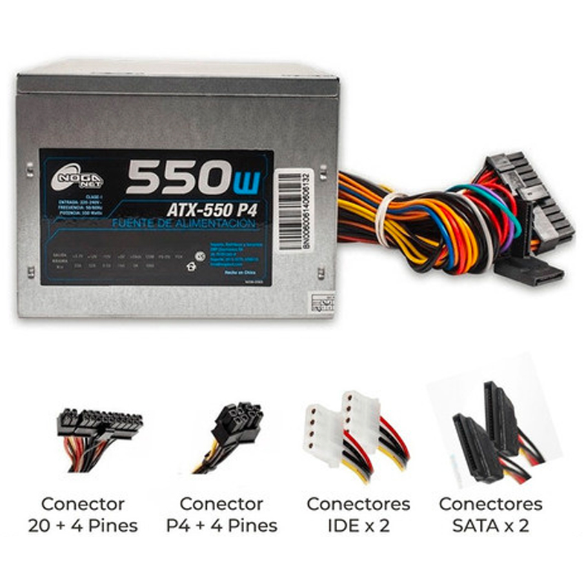 FUENTE PC NOGA ATX-550 W P4 HOMOLOGADA CALIDAD