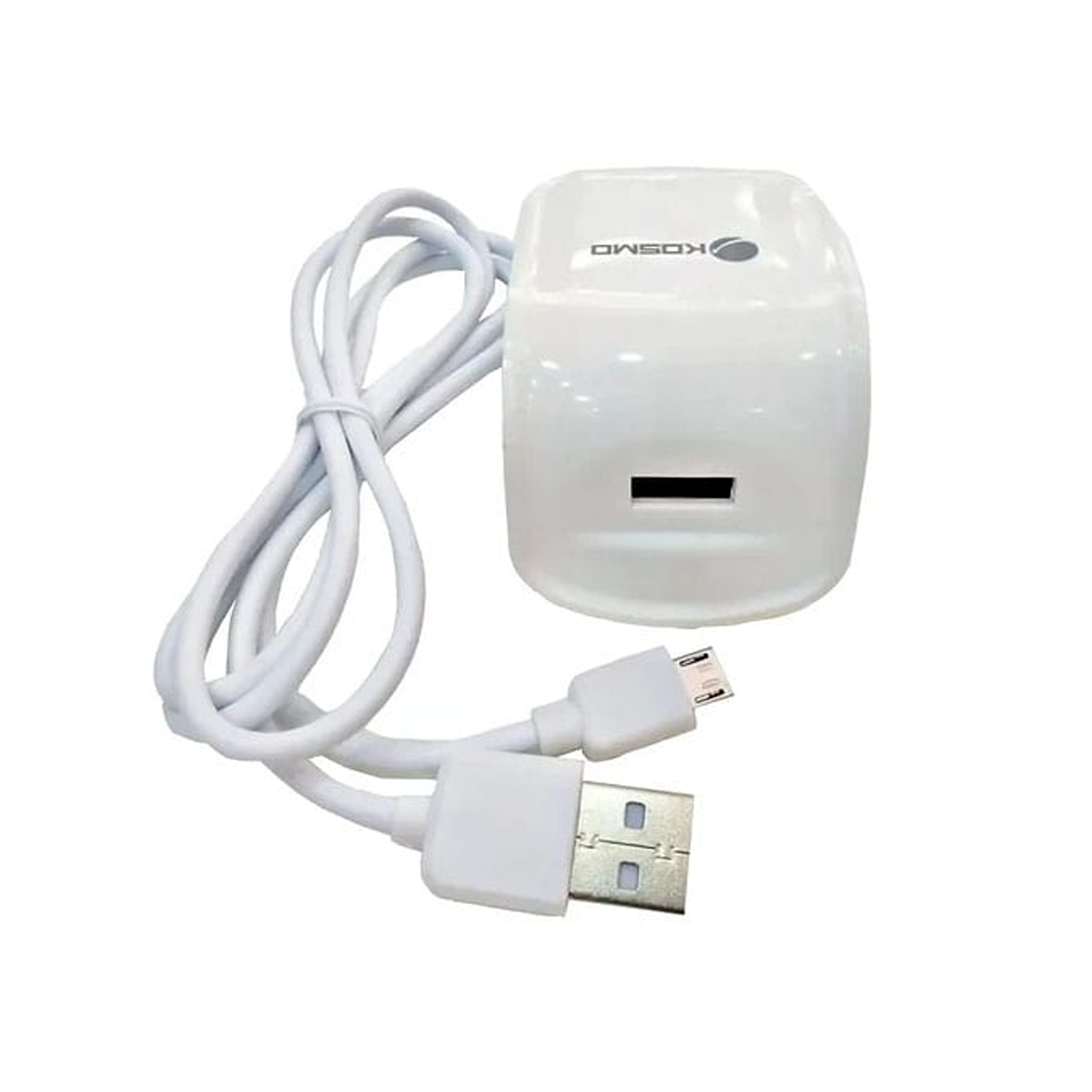 CARGADOR KOSMO TRAVEL 3,1 TURBO QUICK CHARGER 1 SALIDA USB + CABLE TIPO C