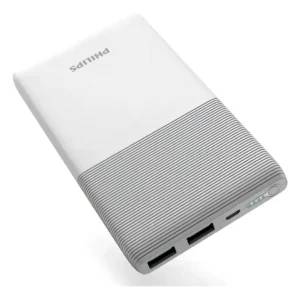 POWER BANK PHILIPS DLP9001NW 10000 MAH ULTRA RAPIDO 2 SALIDAS USB 2,1 + 2A