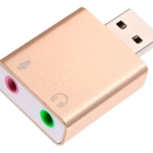 PLACA DE SONIDO USB NOGA HE-282 HD7,1 AURICULARES / LINE OUT/ MIC IN WIN 7 / 8 / 10 / 11