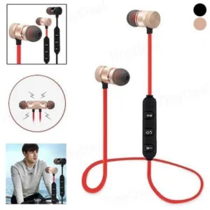 AURICULARES NOGA NG-BT200 GOLD RED BLUETOOTH IN EAR REMOTO