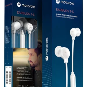 AURICULARES MOTOROLA EARBUDS 3-S BLANCO C/MICROFONO MANOS LIBRES