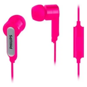 AURICULARES PHILIPS SHE-1405PK ROSADO IN EAR BASS+M/L MIC REMOTO