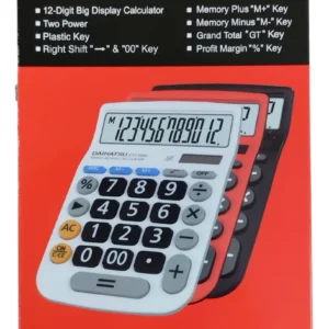 CALCULADORA DAIHATSU D-E1240 BLANCO PARA ESCRITORIO SOLAR Y PILA 12 DIGITOS CALCULADORA DAIHATSU D-E1240 BLANCO PARA ESCRITORIO SOLAR Y PILA 12 DIGITOS