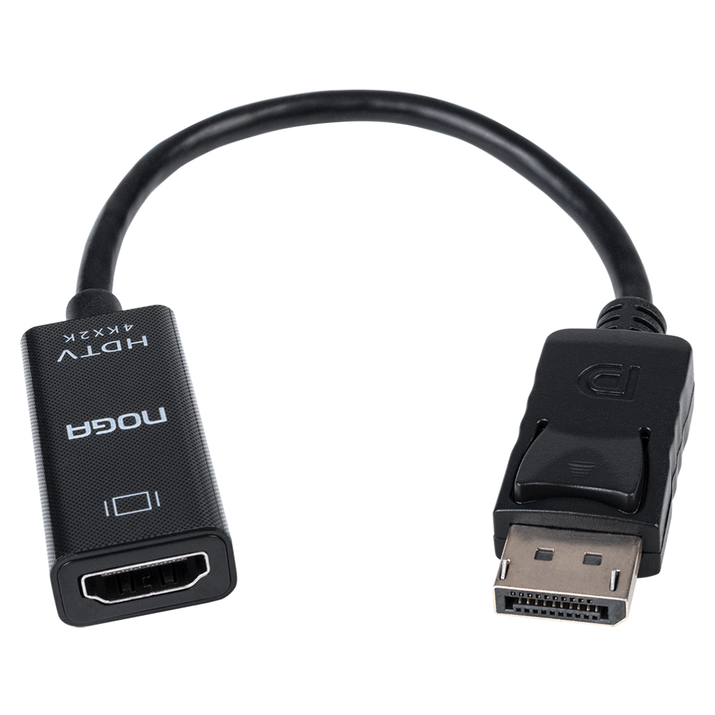CABLE ADAPTADOR FICHA NOGA DP-HDMI4K DISPLAYPORT MACHO A HDMI HEMBRA – 4K AUDIO