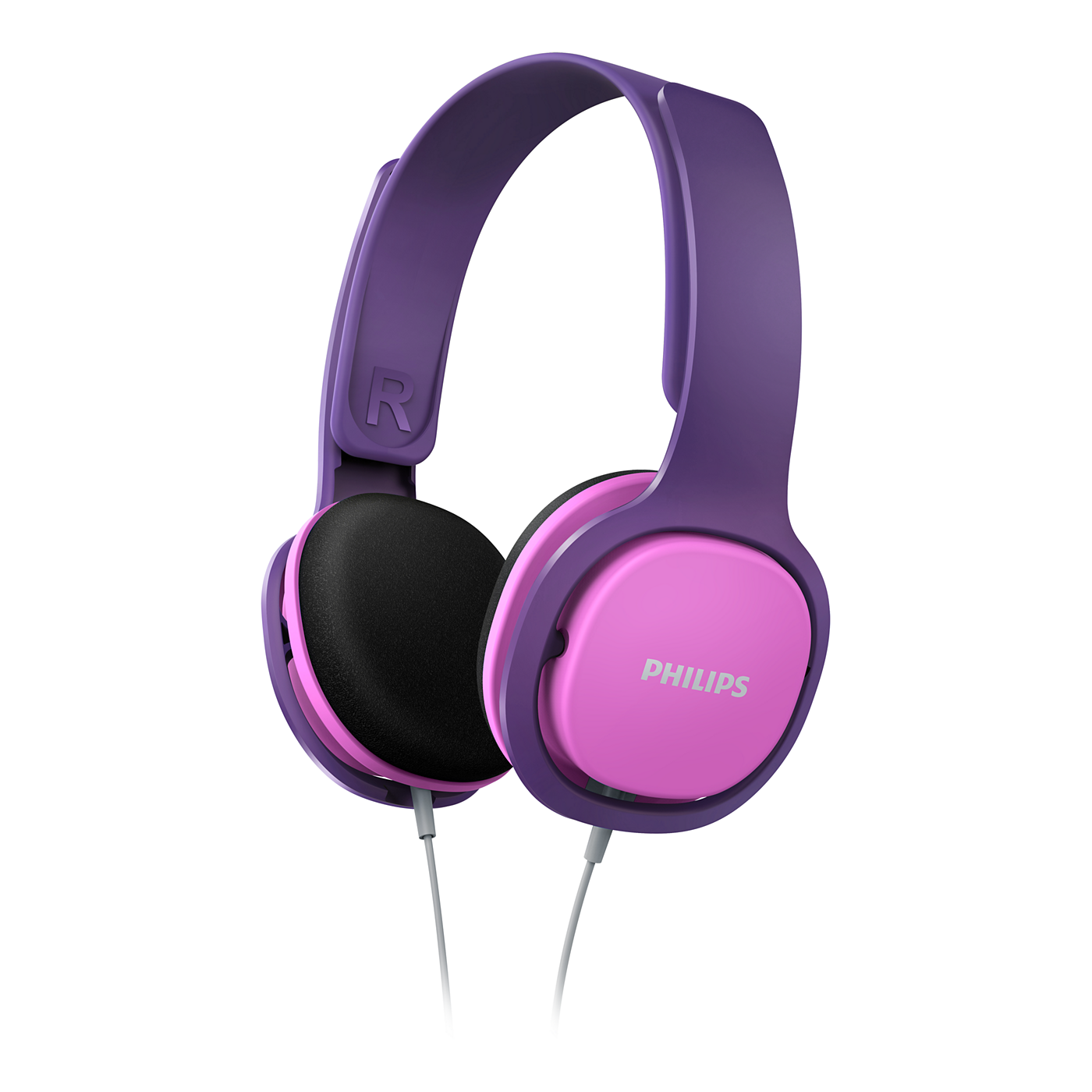 AURICULARES PHILIPS SHK-2000PK/00 ROSADO-VIOLETA KIDS VINCHA 3,5MM