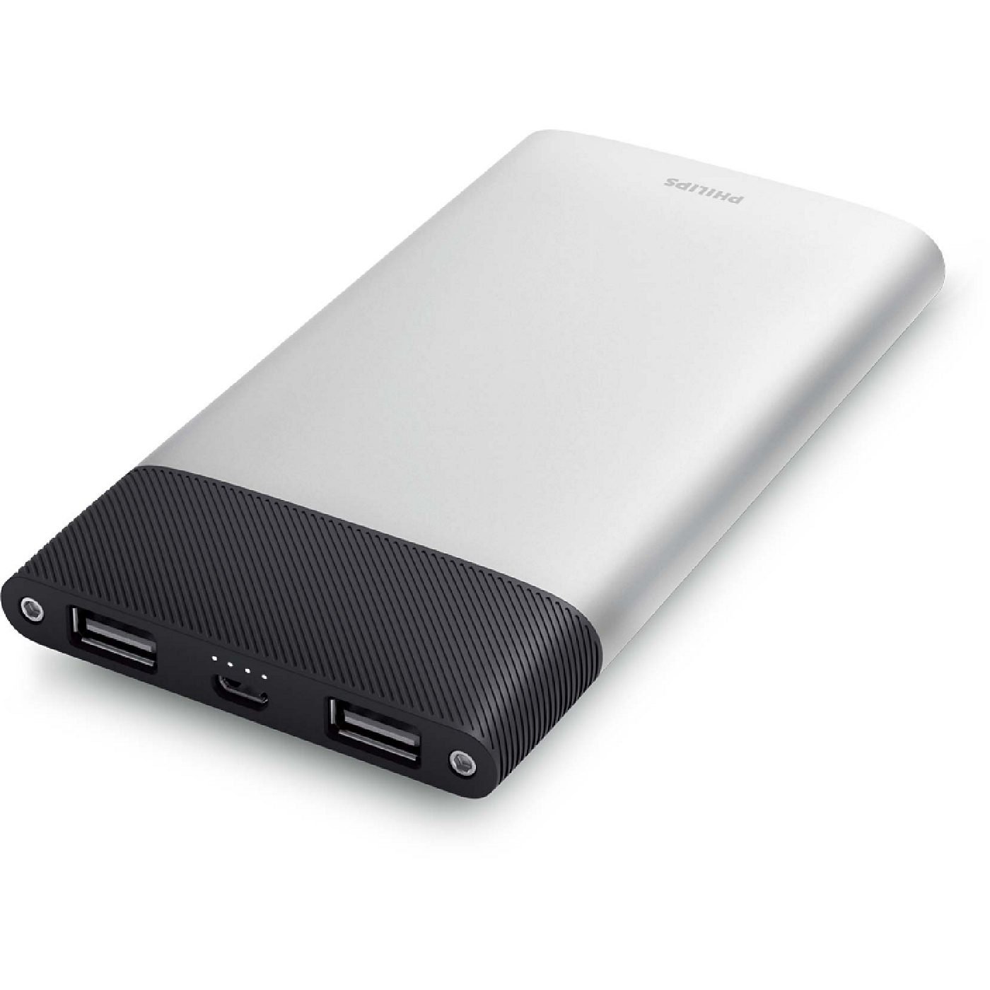 POWER BANK PHILIPS DLP10006 10000 MAH ULTRA RAPIDO 2 SALIDAS USB 2,4A + 2A