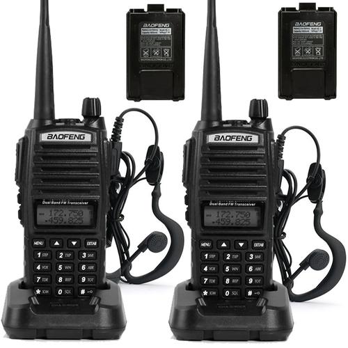 HANDY BAOFENG BF-UV82-2 8W UHF VOX 128CH 2 MANOS LIBRES + 2 BATERIAS +2 BASE CARGA