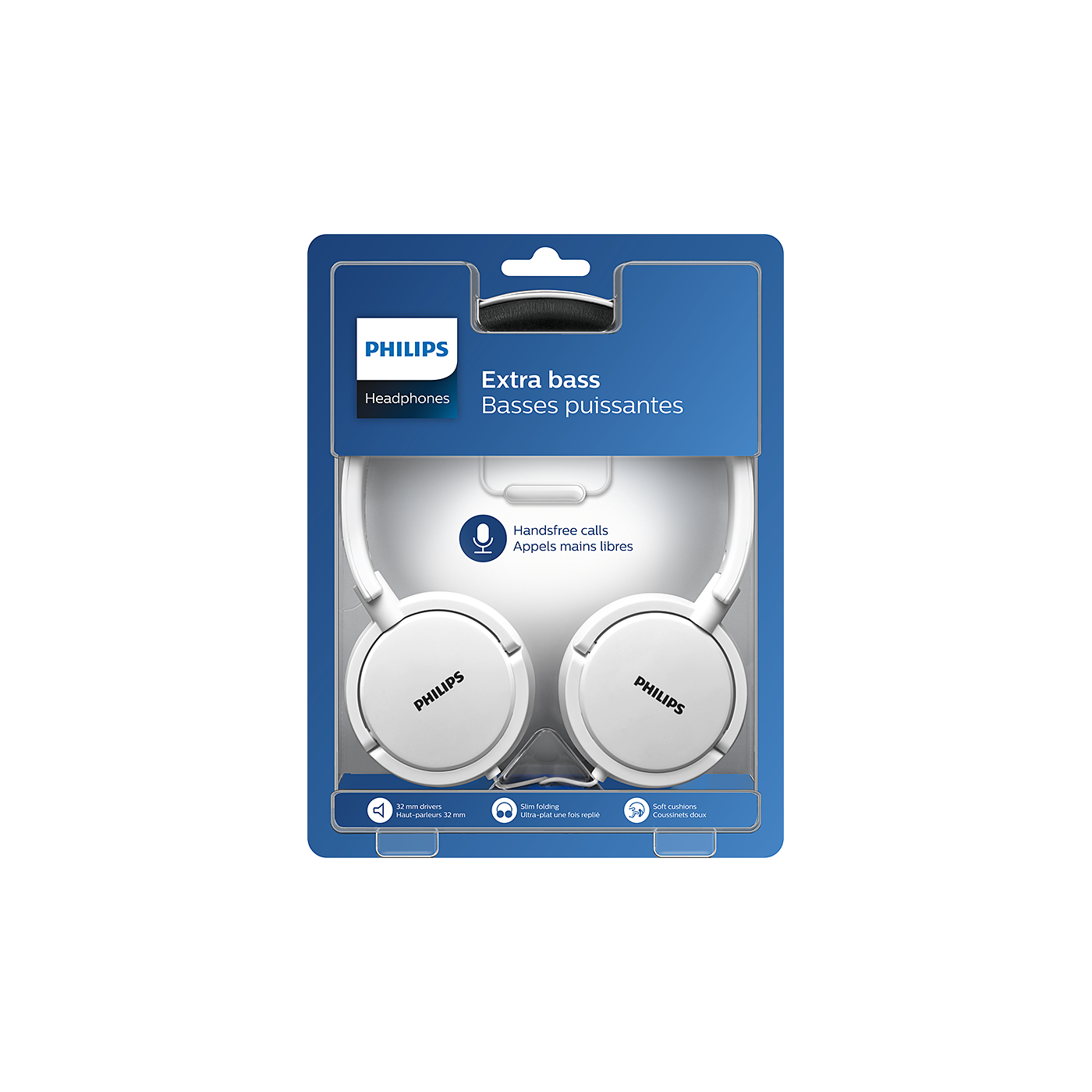 AURICULARES PHILIPS SHL5005WT/00 BLANCO VINCHA PLEGABLE CON MIC MANOS LIBRES