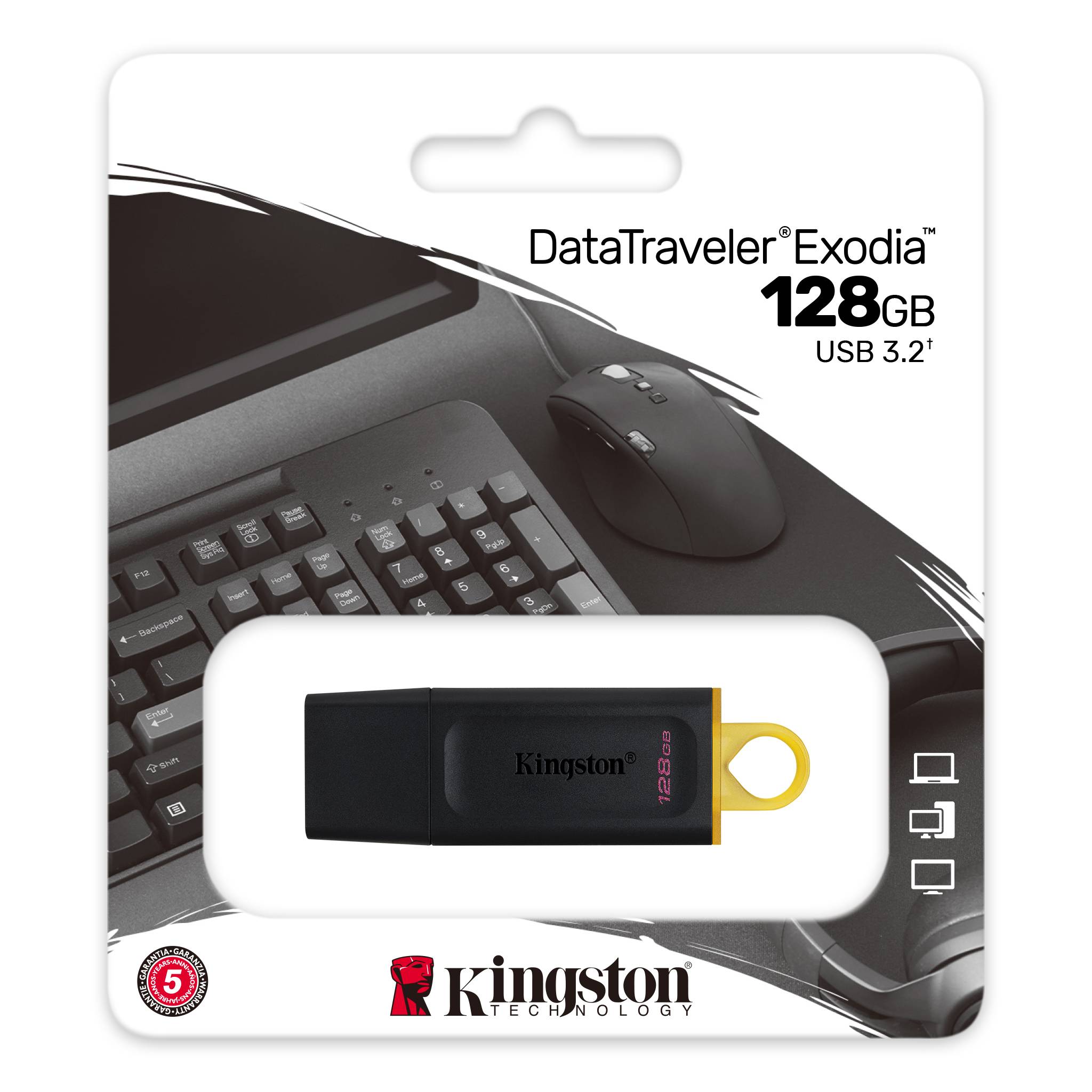 PENDRIVE KINGSTON DTX 128 GB USB USB EXODIA 3,2