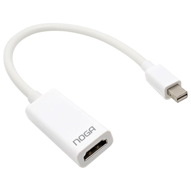 ADAPTADOR NOGA MINIDP-HDMI MINI DISPLAYPORT A HDMI CALIDAD 1080P Y 4K CON AUDIO