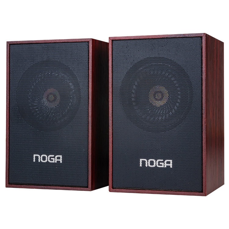 PARLANTES NOGA NG-512P 2.0 STEREO USB MULTIMEDIA PC / NOTEBOOK / MADERA / 6W /