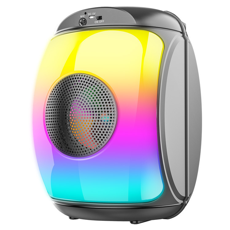 PARLANTE PORTABLE NOGA NG-BT635 1 X 4″ BLUETOOTH LED LIGHT RECARGABLE + MICROFONO
