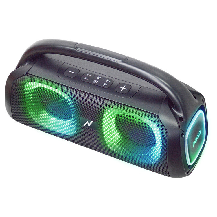 PARLANTE PORTATIL NOGA NG-BT675 2 X 5,5″ + 1 TWITTER KARAOKE BT LED RGB LIGHT