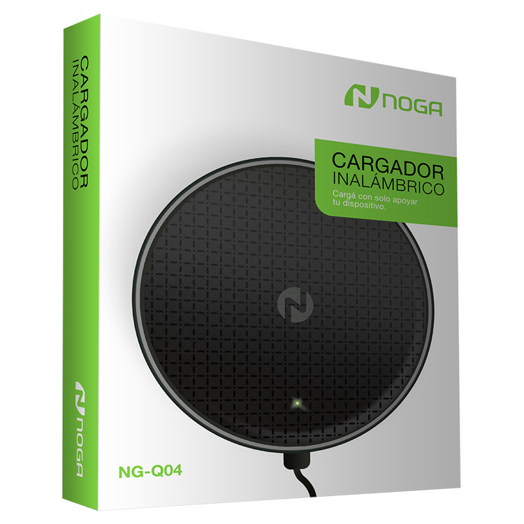 CARGADOR INALAMBRICO NOGA NG-Q04 1A 5 W SMARTPHONE TECNOLOGIA QI