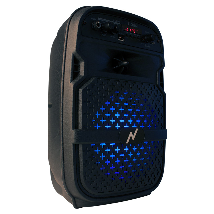 PARLANTE PORTABLE NOGA NGL-400BT 6,5″ KARAOKE BT LED LIGHT RECARGABLE