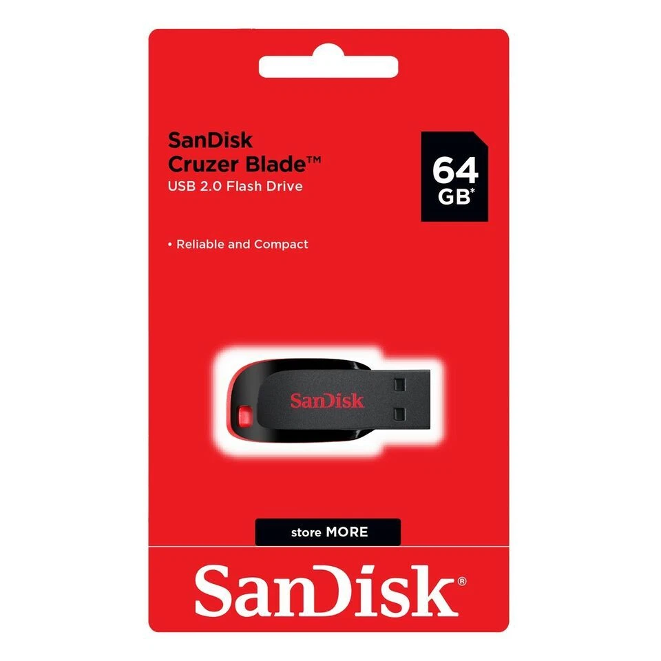 PENDRIVE SANDISK SDCZ50 CRUZER BLADE 64 GB USB 2.0