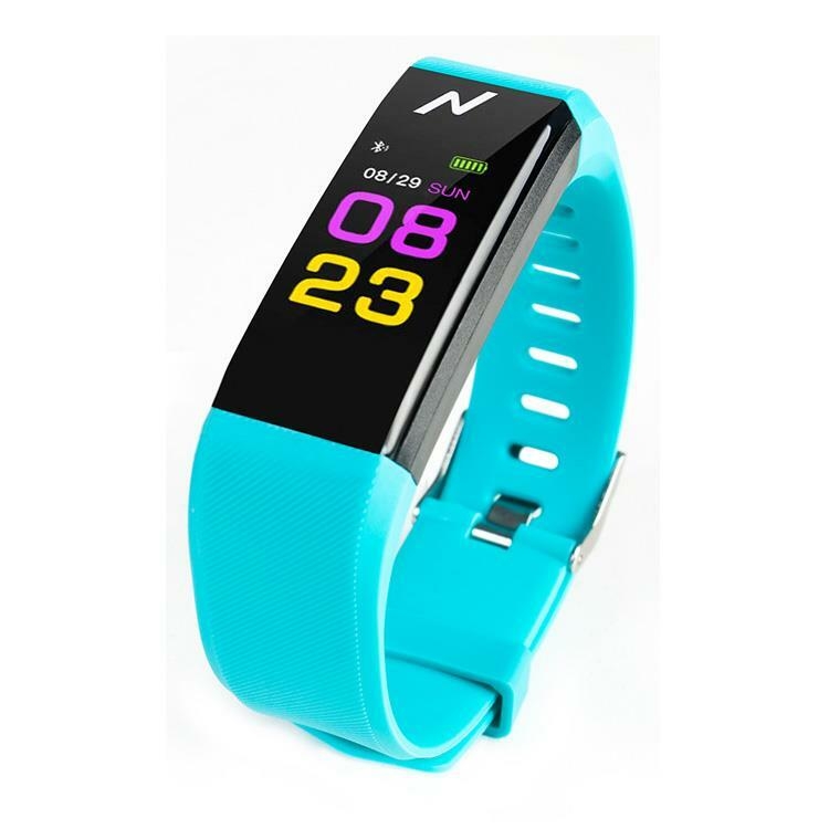 SMART BAND NOGA NG-SB01 TURQUESA NOTIFICACIONES MSJ CONTROL SALUD
