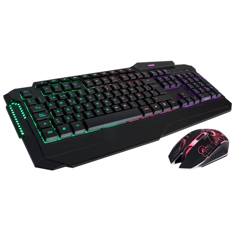 TECLADO Y MOUSE NOGA NKB-5320 GAMER RETROILUMINADO EFECTO ARCOIRIS TECLADO Y MOUSE NOGA NKB-5320 GAMER RETROILUMINADO EFECTO ARCOIRIS