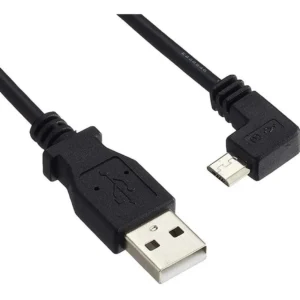 CABLE NOGA USB A MICRO USB 90° ( USB 2,0 MICRO 90°) LARGO 1,8 M 2A