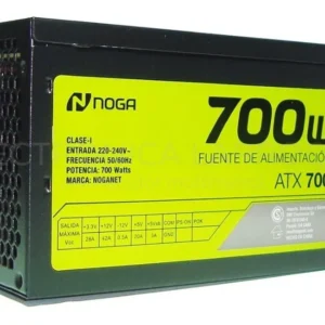 FUENTE PC NOGA GAMER / SERVIDOR ATX-700 W P4 HOMOLOGADA CALIDAD