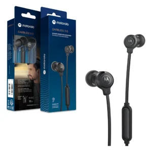 AURICULARES MOTOROLA EARBUDS 3-S NEGRO C/MICROFONO MANOS LIBRES