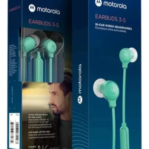 AURICULARES MOTOROLA EARBUDS 3-S TURQUESA C/MICROFONO MANOS LIBRES