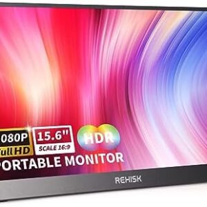 Monitor portátil Rehisk Con Pantalla De 15.6 60hz Ips Fhd 1080p