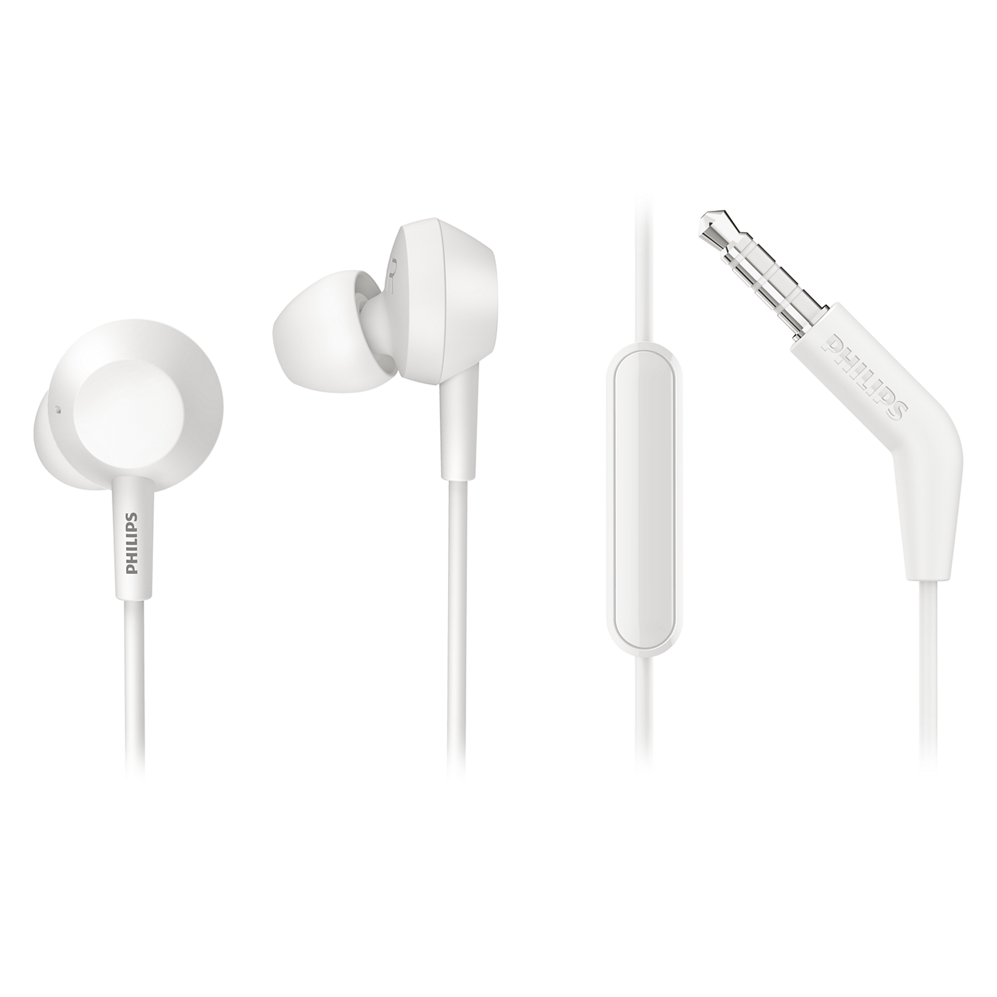 AURICULARES PHILIPS TAE-4105WT BLANCO IN EAR MANOS LIBRES MIC REMOTO