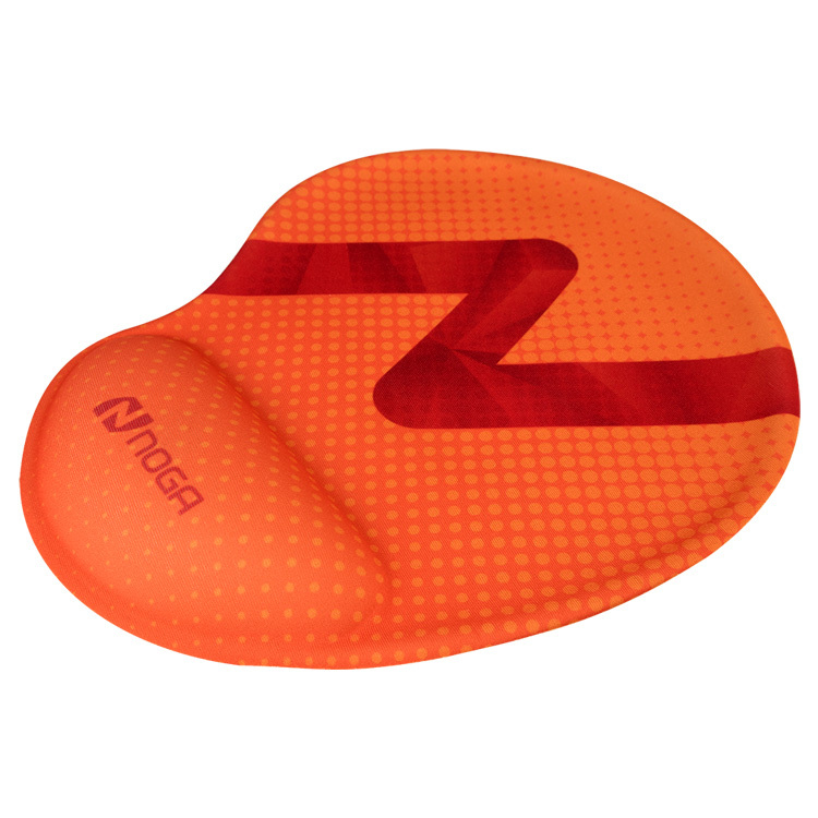 PAD MOUSE 3D NOGA NARANJA STORMER GEL REAL ANTIDESLIZANTE ERGONOMICO