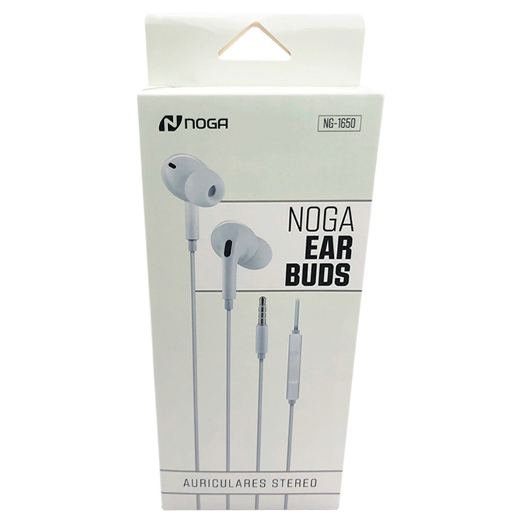 AURICULARES NOGA NG-1650 IN EAR BLANCO MANOS LIBRES / DINAMICOS