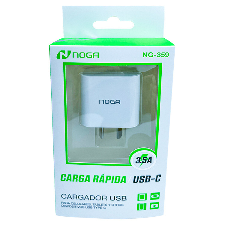CARGADOR NOGA NG-359 USB-C 3,5A TURBO QUICKCHARGER 3,0 TYPE-C