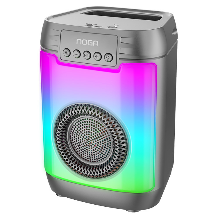 PARLANTE PORTABLE NOGA NG-BT640 1 X 3″ BLUETOOTH LED LIGHT RECARGABLE