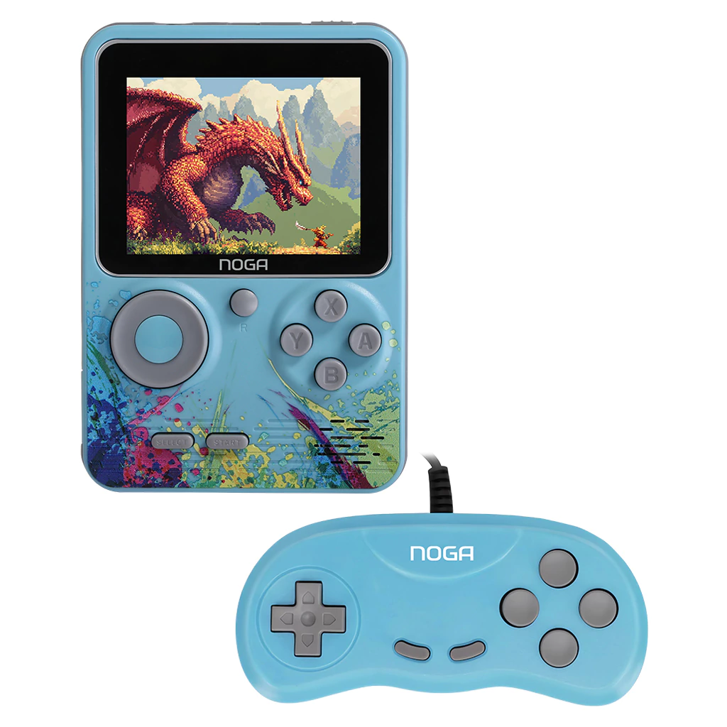 CONSOLA PORTATIL NOGA POCKY R5CL CELESTE 8 BITS 500 JUEGOS RETRO CLASICOS