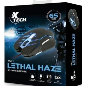 MOUSE GAMER X-TECH XTM610 800/3200 DPI 6 BOTONES USB OPTICO NEGRO