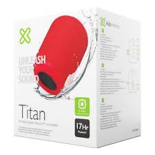 PARLANTE KLIP XTREME TITAN KBS-200 TWS BLUETOOTH IPX7 ROJO
