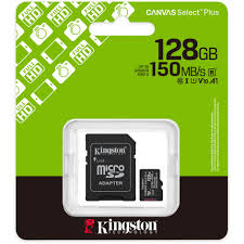 MEMORIA KINGSTON MICRO SDCS3/ 128 GB G3 V10 CANVAS SELEC PLUS