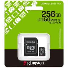 MEMORIA KINGSTON MICRO SDCS3/ 256 GB G3 V10 CANVAS SELEC PLUS