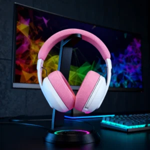 AURICULARES GAMERS NOGA NG-A930BT ROSADO DUAL BLUETOOTH + USB 2,4G + CABLE 3,5M