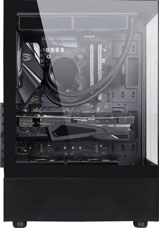 GABINETE GAMER AIR CRYSTAL Z1+ BLACK FORMULA V - Imagen 4