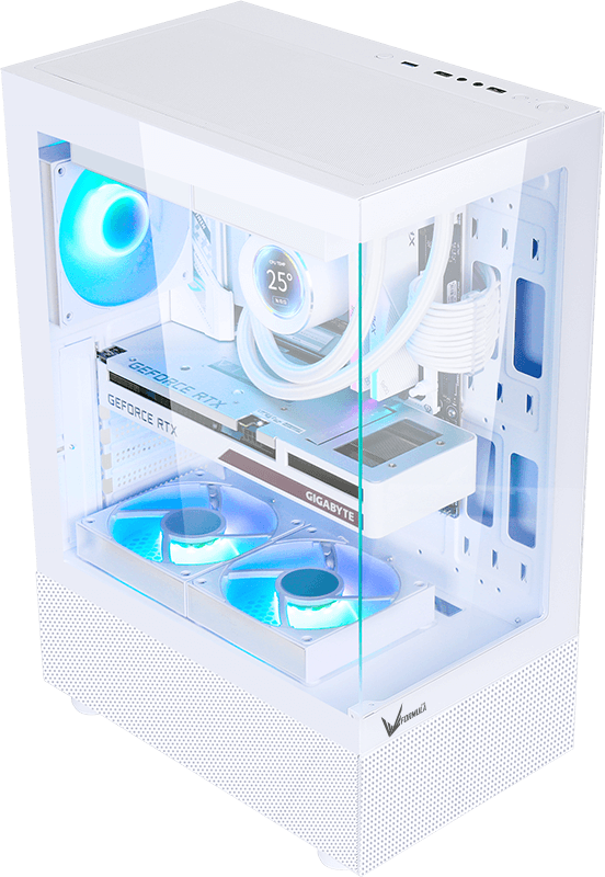 GABINETE GAMER AIR CRYSTAL Z1+ WHITE FORMULA V - Imagen 4