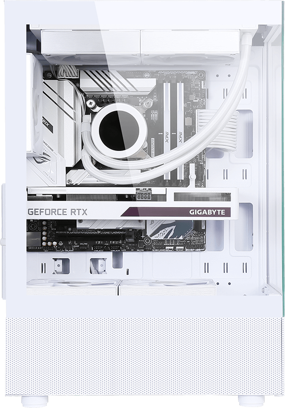 GABINETE GAMER AIR CRYSTAL Z1+ WHITE FORMULA V - Imagen 2