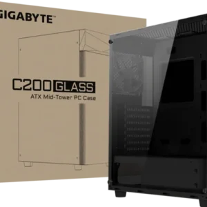GABINETE GAMER GIGABYTE C200 GLASS BLACK
