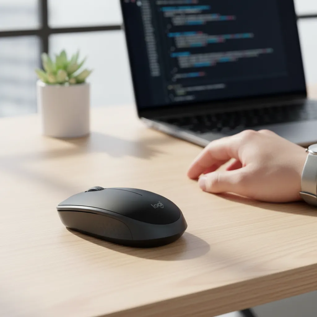 MOUSE LOGITECH INALÁMBRICO M170 NEGRO - Imagen 2