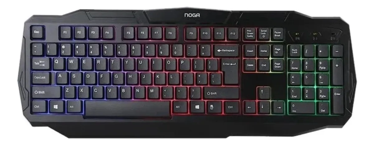 COMBO TECLADO Y MOUSE GAMER NOGA NKB-570 INGLÉS US DE COLOR NEGRO - Imagen 3