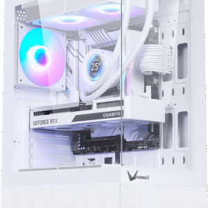 GABINETE GAMER AIR CRYSTAL Z1+ WHITE FORMULA V