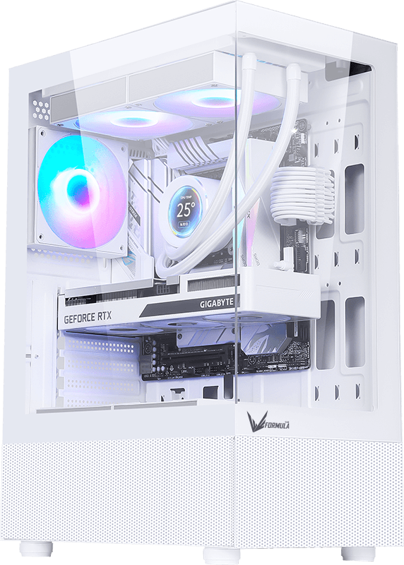 GABINETE GAMER AIR CRYSTAL Z1+ WHITE FORMULA V GABINETE GAMER AIR CRYSTAL Z1+ WHITE FORMULA V