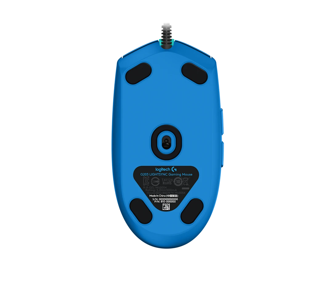 MOUSE LOGITECH C/CABLE G203 AZUL GAMING - Imagen 4
