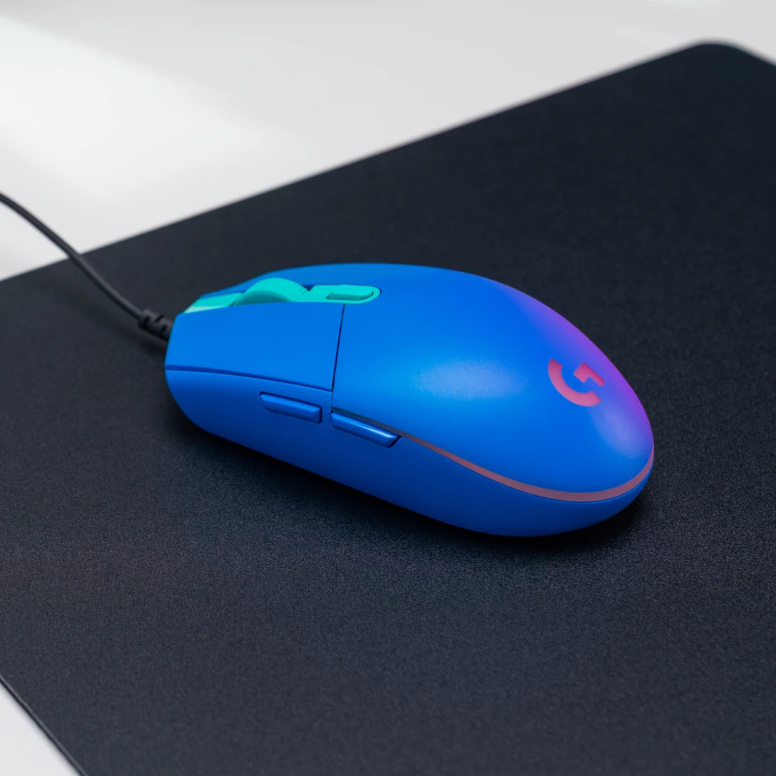 MOUSE LOGITECH C/CABLE G203 AZUL GAMING - Imagen 2
