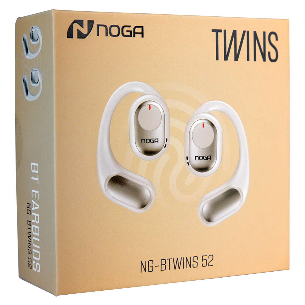 AURICULARES NOGA NG-BTWINS 52 BEIGE BT 5,2 +EDR OREJEROS TOUCH Y ASISTENTE DE VOZ